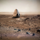 Artist’s rendering of a Dragon-2 capsule on Mars (Image: SpaceX)